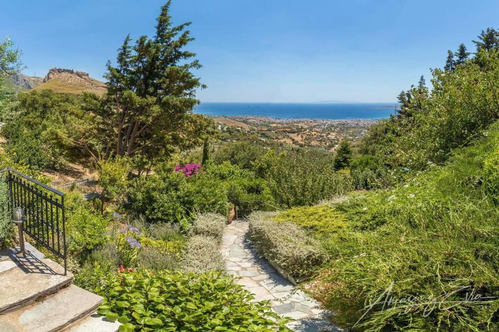 Villa Kasteli - Secret Beauty In The Mountains Каристос Экстерьер фото